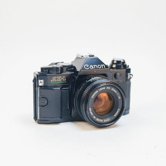 Canon AE-1 Program (black) /w Canon 50mm f1.8 FDn [35mm kit]