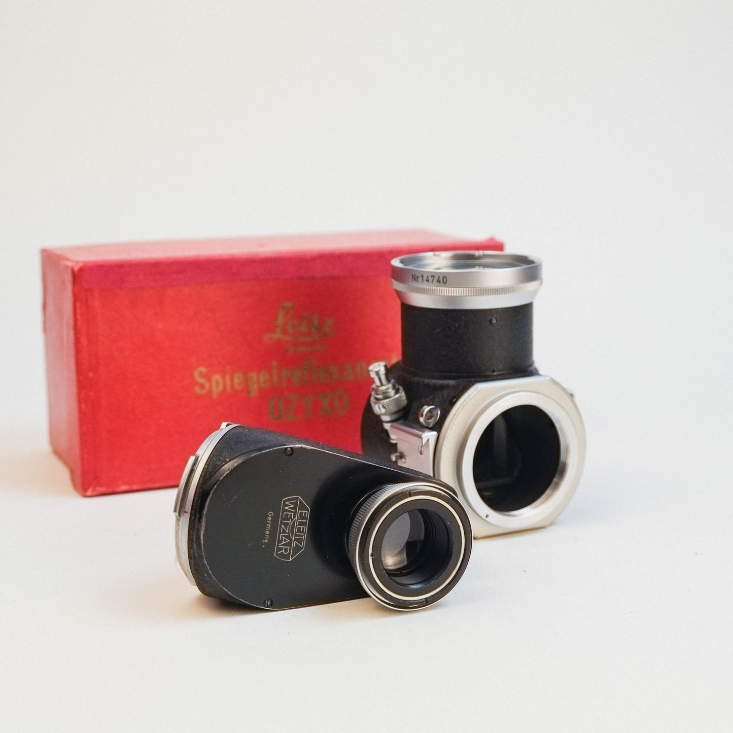 Leica Visoflex I (OZYXO) + 45º finder eyepiece (PEGOO) /w original box