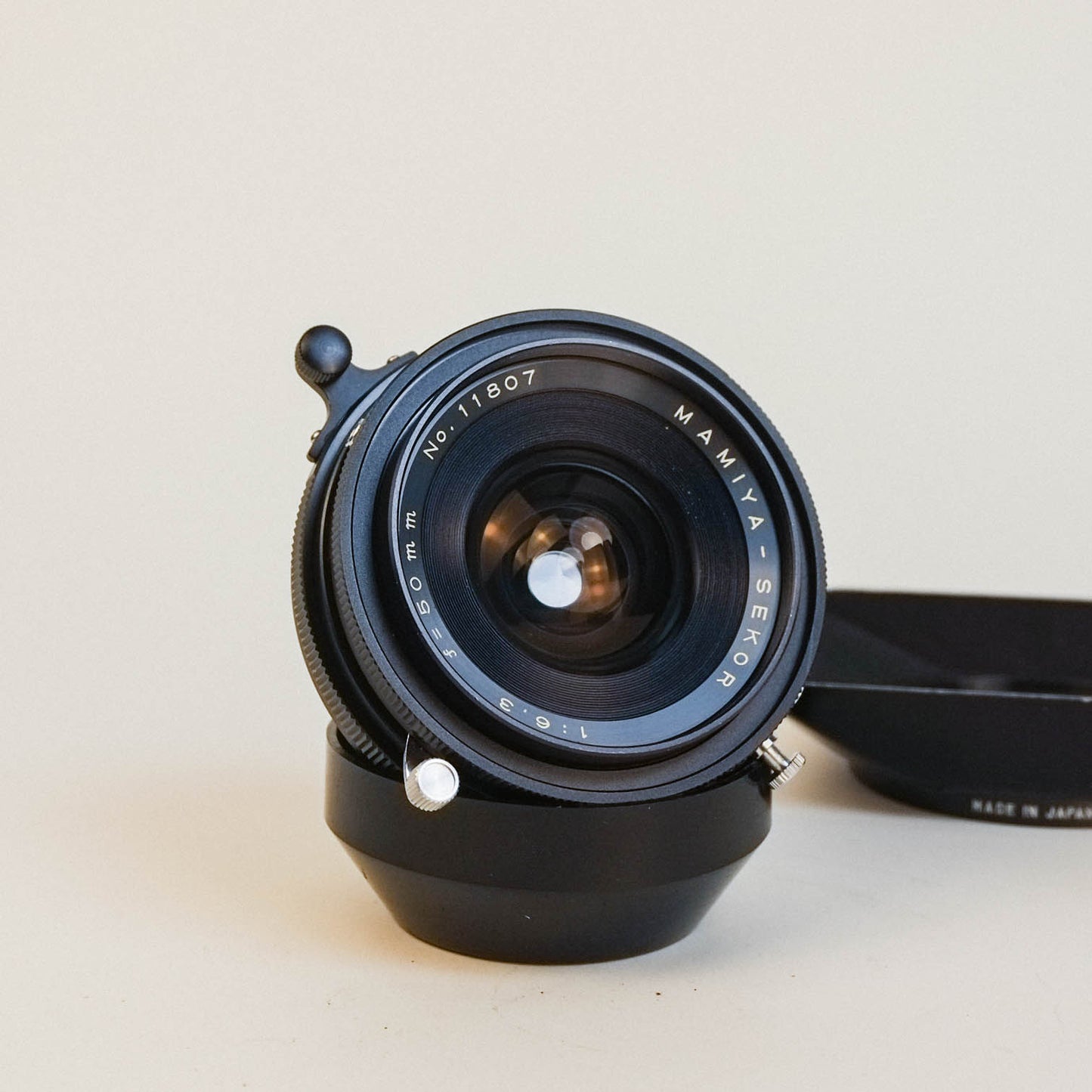 Mamiya-Sekor 50mm f6.3 + Optical Finder & Lens Hood for Mamiya Press/Universal